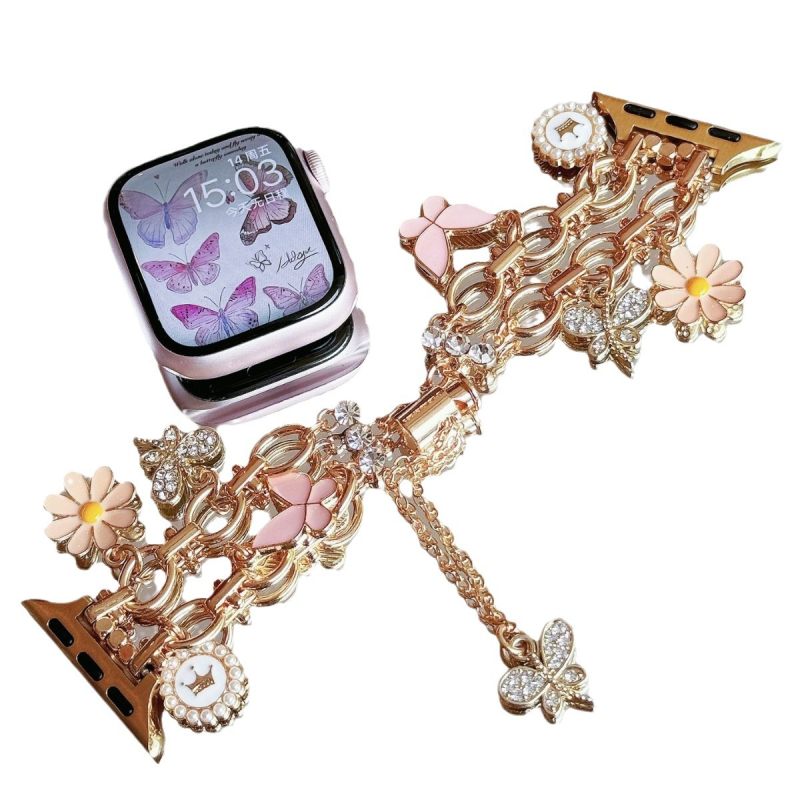 Гривна „Cross-border Explosions“ „Направи си сам“, подходяща за Apple Watch 9, каишка за Apple 8/7/6/5/4/3Ultra