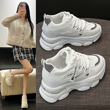 Γυναικεία Παπούτσια Άνοιξη και Φθινόπωρο Μοντέρνα All-match Εσωτερικά Παπούτσια για Μπαμπά με Αύξηση Ύψους Γυναικεία Άνοιξη και Φθινόπωρο 2024 Νέα All-match sneaker