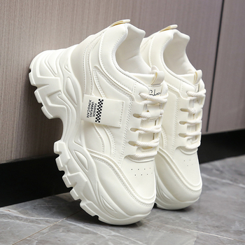 Γυναικεία Παπούτσια Αύξησης Εσωτερικού Ύψους Μικρά Φθινοπωρινά Χοντρά Κάτω Μέτωπα Αύξησης Ύψους Casual Torre Sneaker 2025 Γυναικεία Νέα Πλατφόρμα 8cm Cake