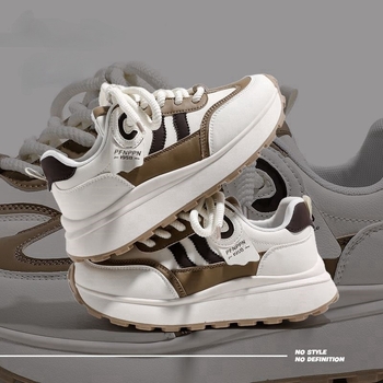 Odiniai „Forrest Gump“ batai moterims 2025 m. pavasario ir vasaros nauji tinkleliai, kvėpuojantys, universalūs „Torre“ batai, didinantys sportinius laisvalaikio batus