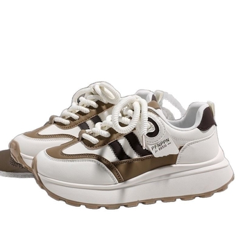 Γυναικεία παπούτσια Forrest Gump, ανθεκτικά στο δέρμα, άνοιξη και καλοκαίρι 2025, νέα, αναπνεύσιμα, αθλητικά παπούτσια Torre All-match, που αυξάνουν το ύψος.