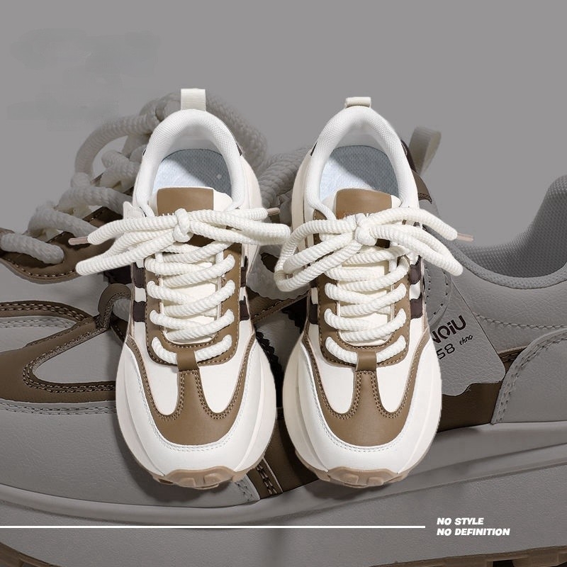 Odiniai „Forrest Gump“ batai moterims 2025 m. pavasario ir vasaros nauji tinkleliai, kvėpuojantys, universalūs „Torre“ batai, didinantys sportinius laisvalaikio batus