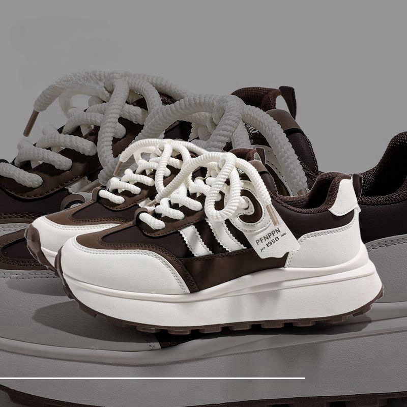 Odiniai „Forrest Gump“ batai moterims 2025 m. pavasario ir vasaros nauji tinkleliai, kvėpuojantys, universalūs „Torre“ batai, didinantys sportinius laisvalaikio batus