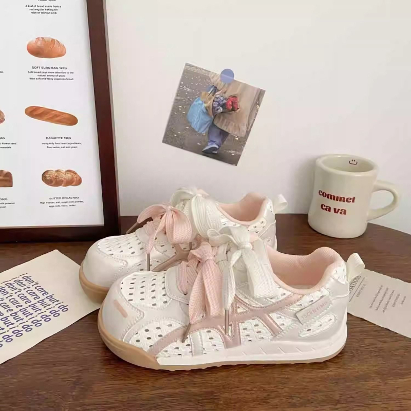 Populiarūs tėčio batai moterims, lengvi ir ploni, itin lengvi 2025 m. pavasario ir vasaros naujo stiliaus, maži, didėjantys, storapadžiai, populiarūs sportiniai batai