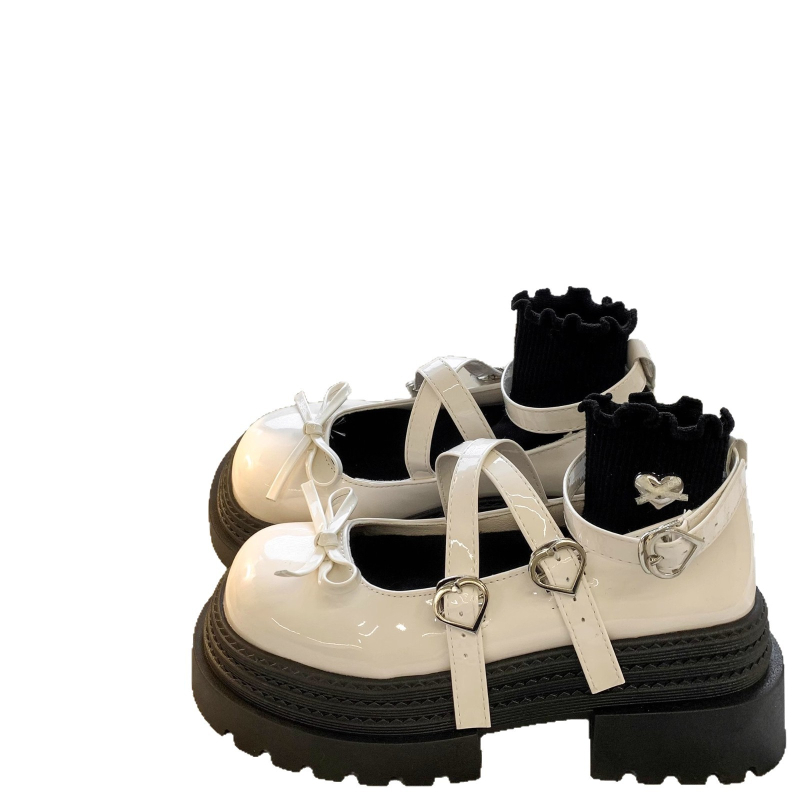 Vasaros nauji britiško stiliaus lankelio formos universalūs mokasinai moterims, retro stiliaus, storu padu, storu kulnu, dviguba sagtimi, Mary Jane bateliai moterims.