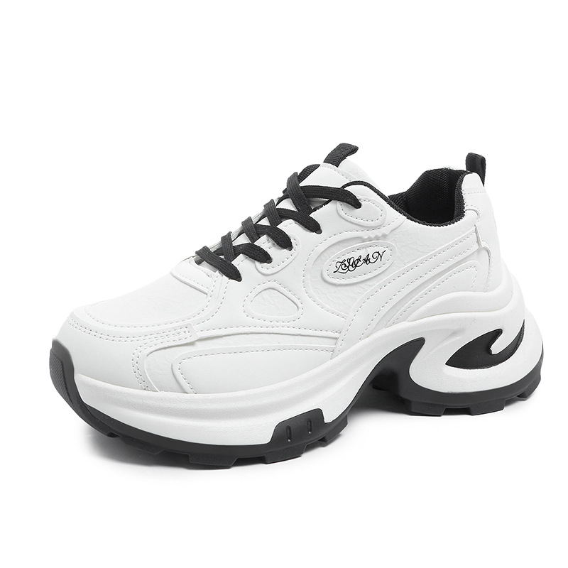 „Ankora“ raudoni storapadiai moteriški bateliai tėčiams, 2025 m. pavasario nauji universalūs, mažo dydžio, ūgį didinantys laisvalaikio sportiniai bateliai.