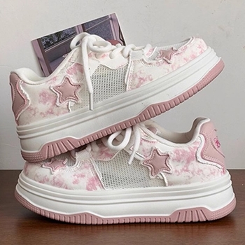 Vaikiški batai mergaitėms, balti batai, 2025 m. vasara, nauji, kvėpuojantys, tinkliniai sportiniai batai vaikams ir studentams, tinkantys visoms rungtynėms