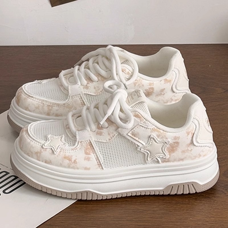 Vaikiški batai mergaitėms, balti batai, 2025 m. vasara, nauji, kvėpuojantys, tinkliniai sportiniai batai vaikams ir studentams, tinkantys visoms rungtynėms