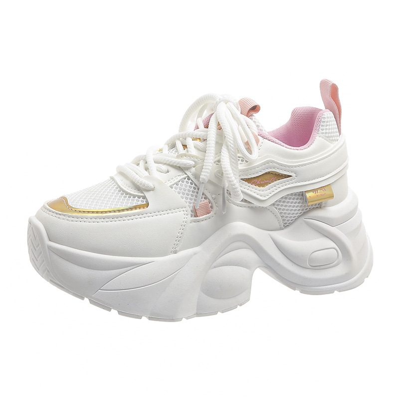 Storo dugno „Torre“ batai su tinkleliu 2024 m. rudens nauji, kvėpuojantys, platforminiai, madingi „Joker“ sportbačiai, patogūs moteriški batai.