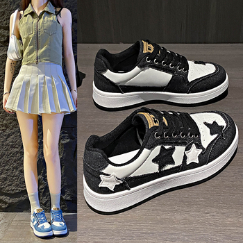 Nišinio dizaino storapadžiai nėrinių statybiniai blokeliai, žvaigždės formos batai, stiliaus sportiniai laisvalaikio batai, korėjietiška versija, universalūs žvaigždės formos batai, sportbačiai