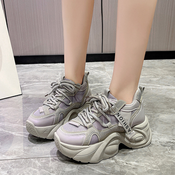 Παπούτσια Dad Shoes Γυναικεία Παπούτσια 2025 Άνοιξη και Καλοκαίρι Νέα Χοντρή Σόλα με Υψηλή Σόλα Casual Μοντέρνα Ευέλικτα Παπούτσια Φοιτητών Γυναικεία Παπούτσια