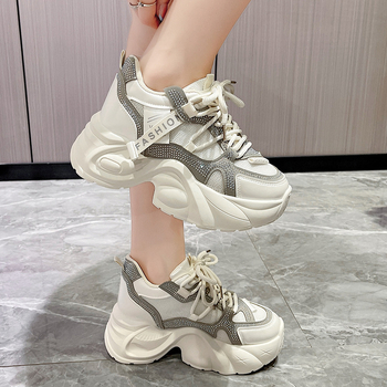 Παπούτσια Dad Shoes Γυναικεία Παπούτσια 2025 Άνοιξη και Καλοκαίρι Νέα Χοντρή Σόλα με Υψηλή Σόλα Casual Μοντέρνα Ευέλικτα Παπούτσια Φοιτητών Γυναικεία Παπούτσια