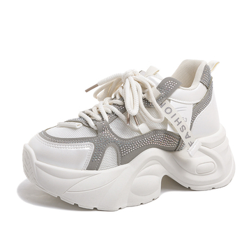 Παπούτσια Dad Shoes Γυναικεία Παπούτσια 2025 Άνοιξη και Καλοκαίρι Νέα Χοντρή Σόλα με Υψηλή Σόλα Casual Μοντέρνα Ευέλικτα Παπούτσια Φοιτητών Γυναικεία Παπούτσια