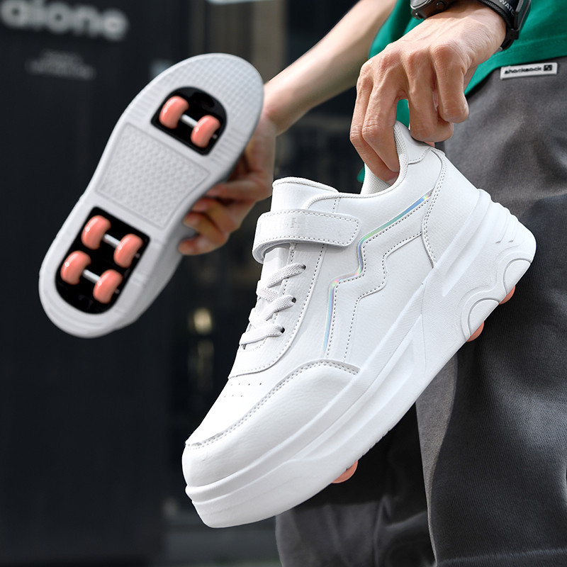 Studentu heloo apavi sešu riteņu bērnu riteņu slidas vīriešiem un sievietēm noņemamas īpaši vieglas versijas apavi ar riteņiem noliktavā vairumtirdzniecībā