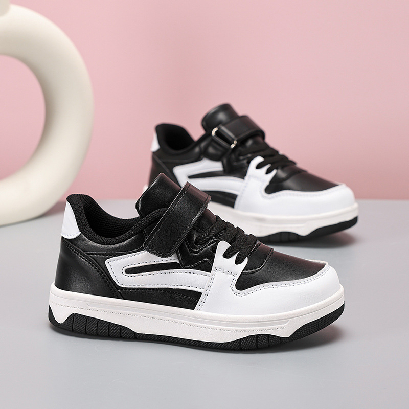 Pārrobežu zēnu kedas Jaunas rudens un ziemas ādas ūdensnecaurlaidīgas zēnu ikdienas kurpes Bērnu skriešanas apavi