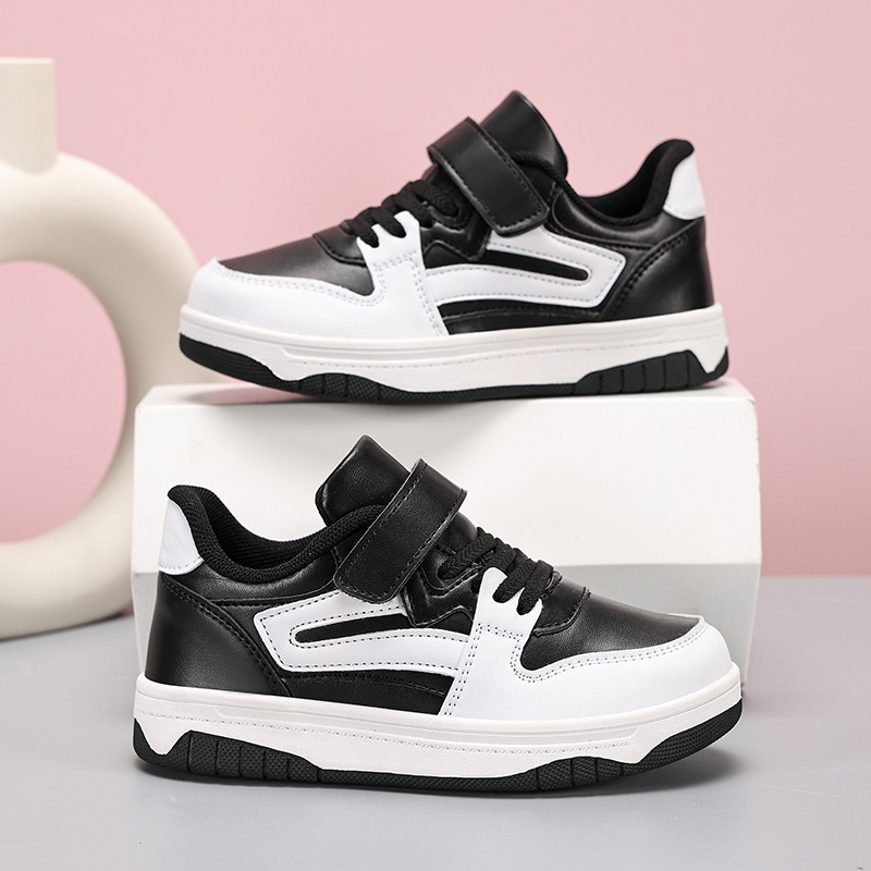 Pārrobežu zēnu kedas Jaunas rudens un ziemas ādas ūdensnecaurlaidīgas zēnu ikdienas kurpes Bērnu skriešanas apavi