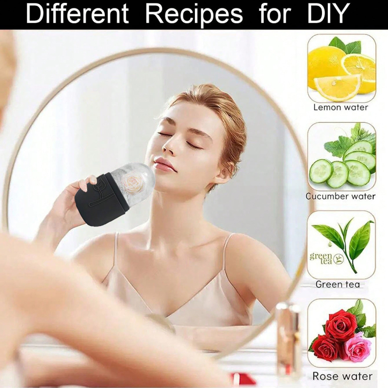 Tarpvalstybinis veido ledo dėklas, masažo lazdelė, dvigalvis veido stūmiklis, veido šveitiklis, širdies formos grandiklis, grožio masažo lenta, masažinis volelis, yra sandėlyje.