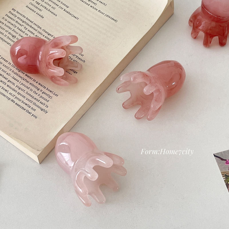 „Mažosios aštuonkojo masažo šukos“ Galvos terapija Drage Meridianai Raminančios šukos Dervos aštuonkojo masažuoklis Mini Nešiojamas Sveikatos Priežiūra