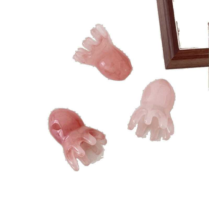 „Mažosios aštuonkojo masažo šukos“ Galvos terapija Drage Meridianai Raminančios šukos Dervos aštuonkojo masažuoklis Mini Nešiojamas Sveikatos Priežiūra