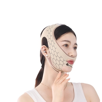 Διασυνοριακή πλήρης ανύψωση και σύσφιξη προσώπου με τεχνητό επίδεσμο διαμόρφωσης προσώπου V προσώπου κατά της χαλάρωσης επιφάνειας μέθοδος σκάλισμα μοτίβο μάσκα ύπνου χωρίς ραφές