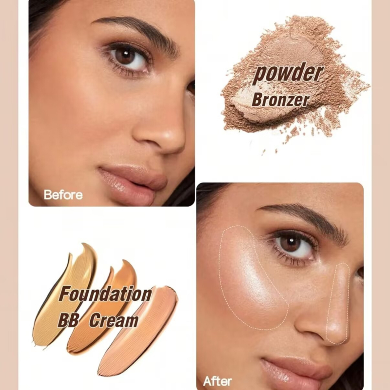 Cangzhou kampinis kontūravimo šepetėlis šoniniam veido šešėlių skaistalų šepetėliui minkštas plaukų pudros šepetėlis veido makiažo šepetėlis didelis nešiojamas šepetėlis