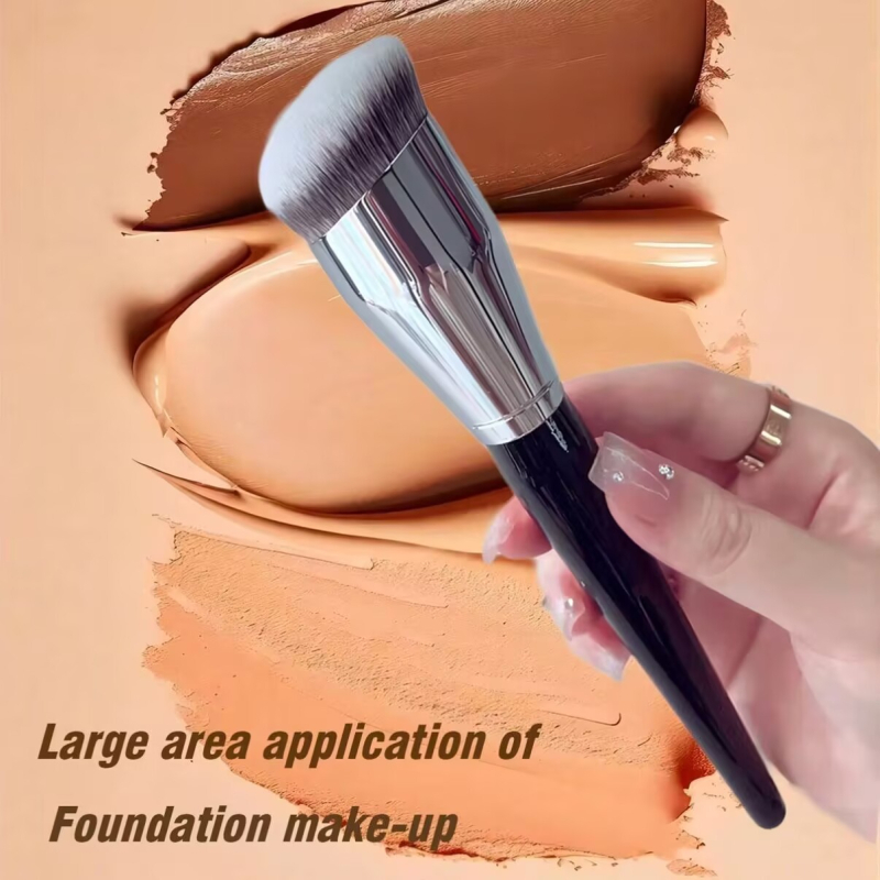 Cangzhou kampinis kontūravimo šepetėlis šoniniam veido šešėlių skaistalų šepetėliui minkštas plaukų pudros šepetėlis veido makiažo šepetėlis didelis nešiojamas šepetėlis