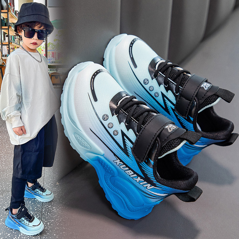 Vaikiški odiniai sportbačiai, urmu, pavasario ir rudens nauji berniukiški krepšinio bateliai minkštu padu, dideliems vaikams, mergaitėms, tėčių bateliai.