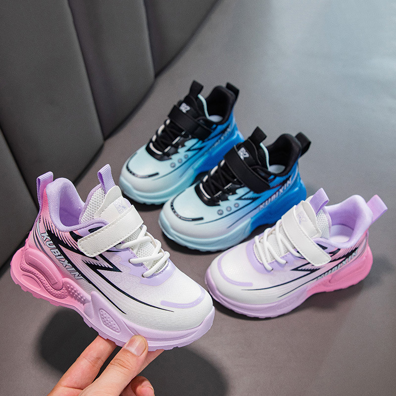 Vaikiški odiniai sportbačiai, urmu, pavasario ir rudens nauji berniukiški krepšinio bateliai minkštu padu, dideliems vaikams, mergaitėms, tėčių bateliai.