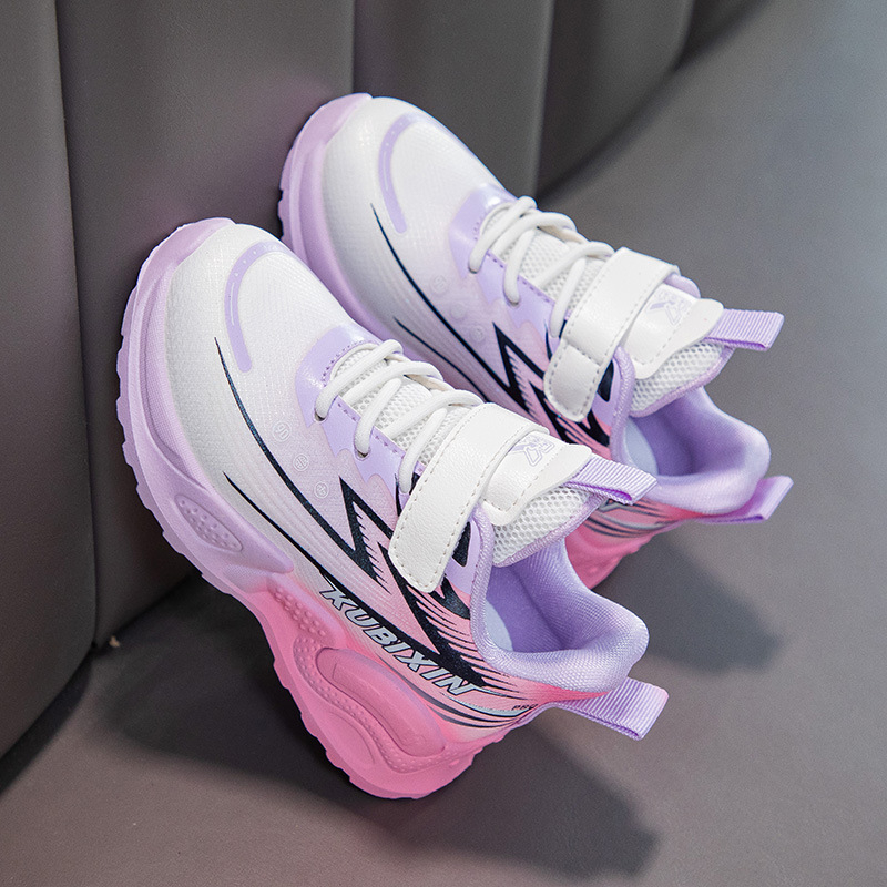 Vaikiški odiniai sportbačiai, urmu, pavasario ir rudens nauji berniukiški krepšinio bateliai minkštu padu, dideliems vaikams, mergaitėms, tėčių bateliai.