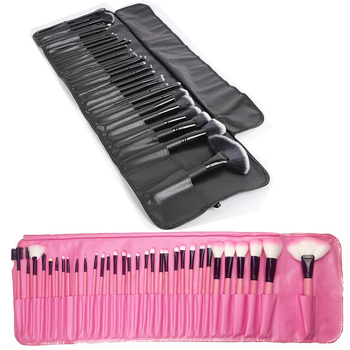 Naujas 32 makiažo šepetėlių rinkinys, krokodilo raštas, juodas rožinis makiažo šepetėlis, makiažo įranga, gamyklos tiesioginė parduotuvė