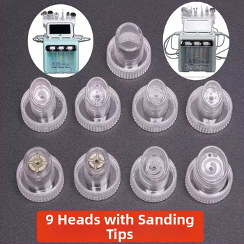 Mažos burbulinės siurbimo galvutės valymo reikmenys, vandenilis ir deguonis, maža kristalinė galvutė, guminis žiedas, keičiama galvutė, grožio instrumentų priedai odos atjauninimui ir grožiui.