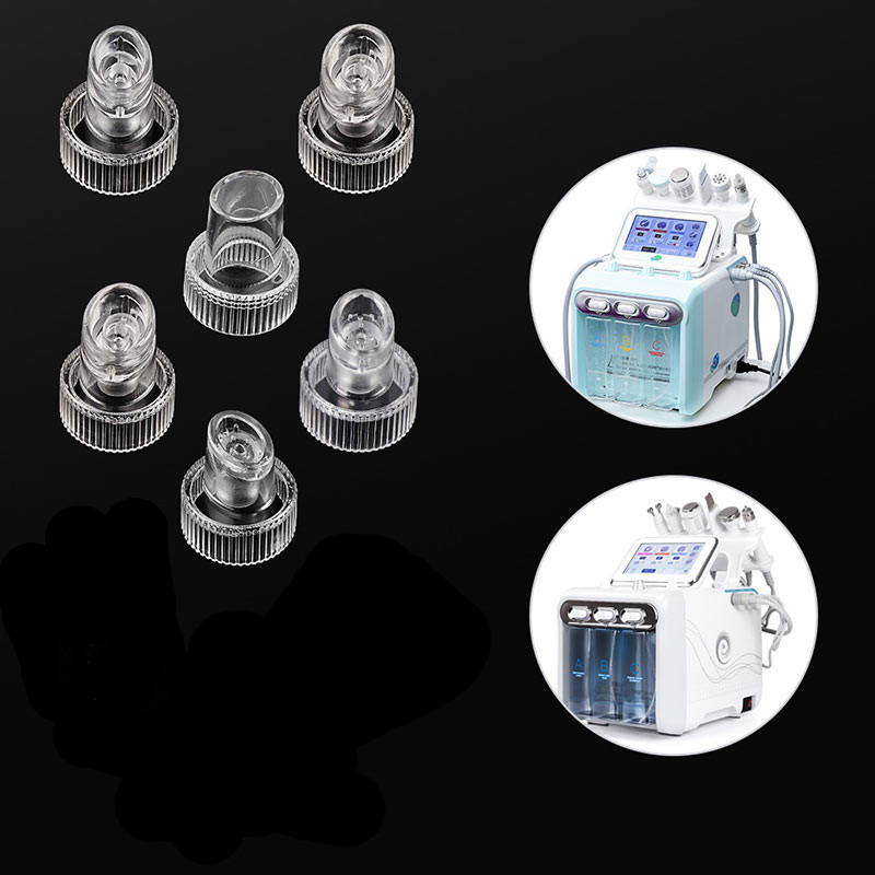 Mažos burbulinės siurbimo galvutės valymo reikmenys, vandenilis ir deguonis, maža kristalinė galvutė, guminis žiedas, keičiama galvutė, grožio instrumentų priedai odos atjauninimui ir grožiui.