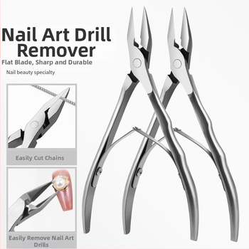 Replės erelio-snapo formos su banguota rankena, nerūdijančio plieno replės plokščiu snapu nagų grioveliams, replės erelio-snapo formos, odelių žnyplės, replės grąžtams šalinti, manikiūro rinkinys
