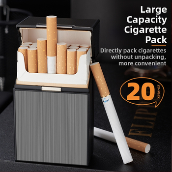 Cigarečių dėžutė, 20 vnt., atspari slėgiui ir drėgmei, kūrybinga nauja lazerinio graviravimo reklama, vyriškos dovanos, didelės talpos gamyklos didmeninė prekyba