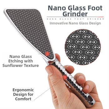 Φορητό με γυάλινη σανίδα ποδιών για τρίψιμο πέτρων ποδιών, εργαλείο περιποίησης ποδιών, Pedicle, Pedicer