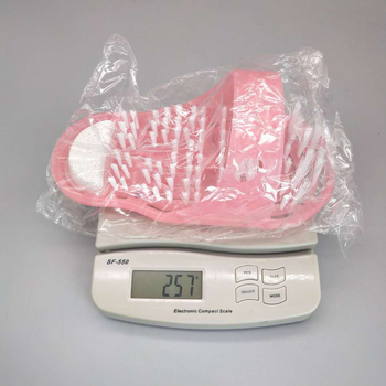 Μπλε παπούτσια για νωχελικά πόδια, παπούτσια για μπάνιο, πλύσιμο ποδιών, παντόφλες μασάζ, ηφαιστειακή πέτρα, πέτρες για τρίψιμο ποδιών, βούρτσα