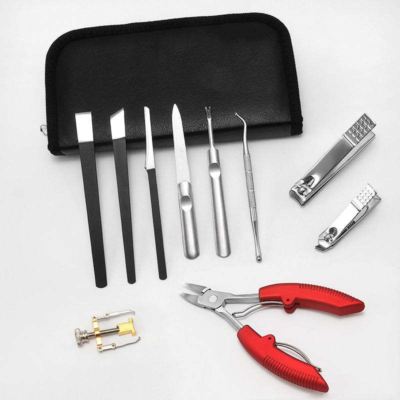 Baifei roostevabast terasest pediküüri noakomplekt 10-osaline küünelõikur, küünelõikur, küünelõikur, küünetööriistad