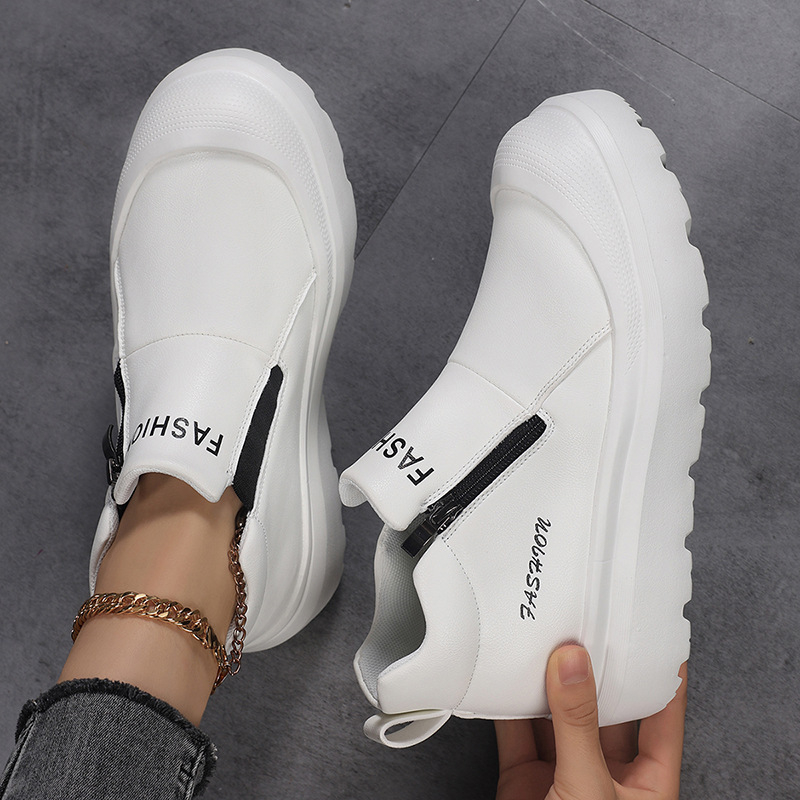 2025 m. tarpvalstybiniai nauji moteriški batai, kvėpuojantys, balti, neslystantys, atsparūs dilimui, sportiniai laisvalaikio batai, mados tendencijos