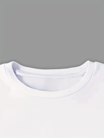 Ανδρικό T-shirt με κοντό μανίκι και στάμπα με γράμματα, κατάλληλο για καλοκαιρινή χρήση