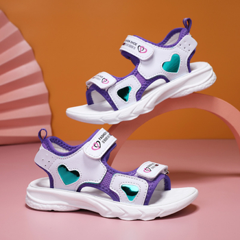 2025. gada zēnu sandales ar vasaras Velcro aizdari, bērnu atvērta purngala, mīkstas zoles pludmales apavi, vasaras ikdienas apavi, piegāde