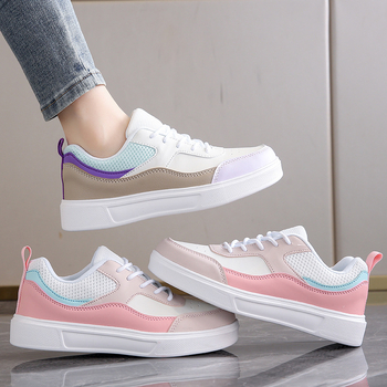 Γυναικεία Λευκά Αθλητικά Παπούτσια 2025 Νέο Στυλ Flat Ευέλικτα Μοντέρνα Αθλητικά Παπούτσια Casual Outdoor Sports Ultra-Light Cross-Border Γυναικεία Παπούτσια