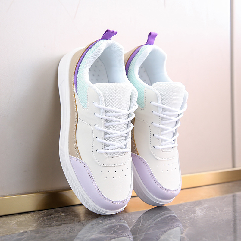 Moteriški balti sportbačiai 2025 m. Naujo stiliaus plokščiapadžiai universalūs madingi sportbačiai, laisvalaikio, lauko sportiniai, itin lengvi, tarpvalstybiniai moteriški batai