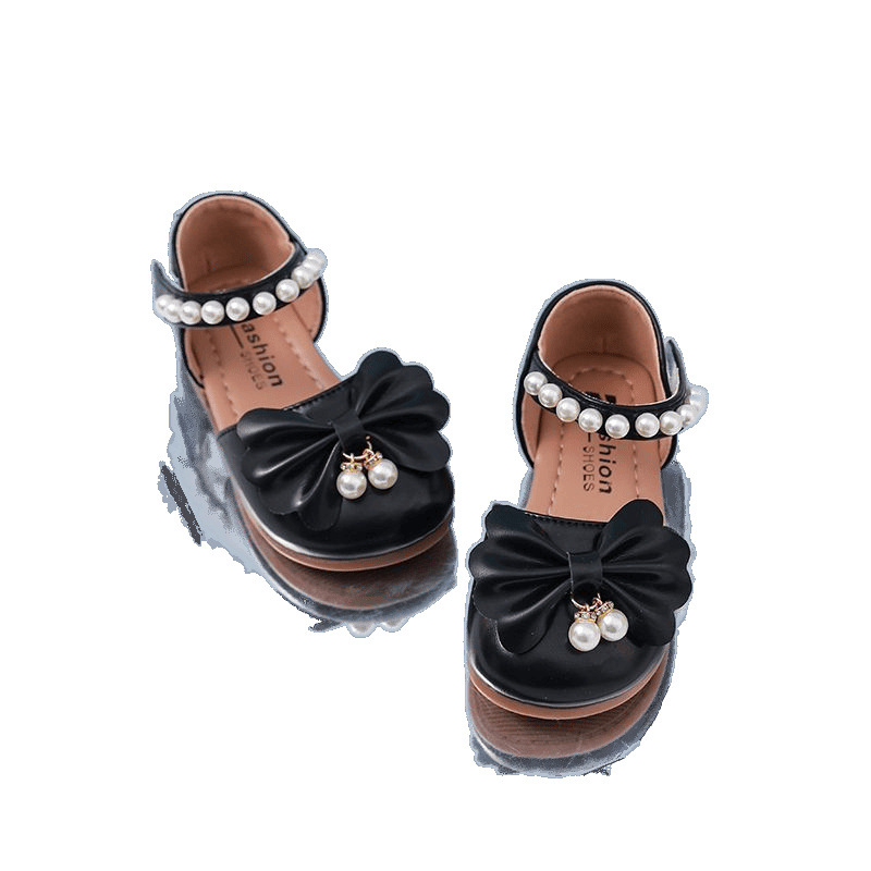 Meiteņu sandales 2025. gada jaunās pavasara un vasaras vidēja izmēra bērnu mīkstās zoles mazuļu princeses apavi bērnu bantītes meiteņu vasaras apavi