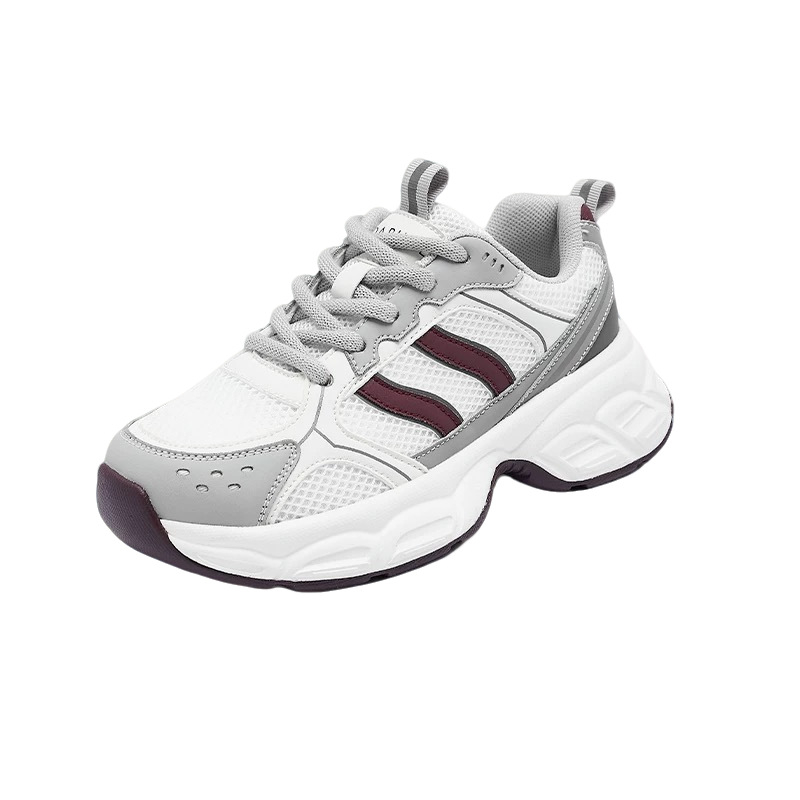 Laisvalaikio „Torre“ batai moterims 2025 m. ploni, kvėpuojantys, tinklelio, maži, stori padai, padidinto dydžio, sportbačiai moterims.