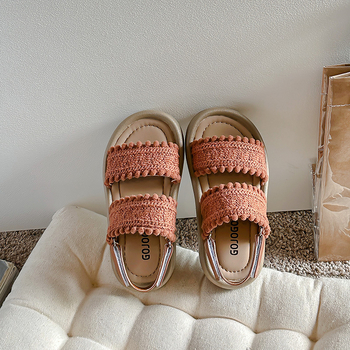 Παιδικά Σανδάλια Μικρά Σανδάλια Chanel με Ανοιχτά Δάχτυλα, Μαλακή Σόλα, Αντιολισθητική Εξωτερική Ρούχα, Κομψά Σανδάλια για Κορίτσια 2024, Νέα Σανδάλια για Κορίτσια