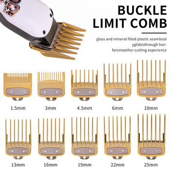 Naujas spalvingas tarpvalstybinis šukos kirpimo mašinėlės apkabos rinkinys plaukų kirpimo mašinėlės aliejaus galvutės padėties nustatymo šukos elektrinės kirpimo mašinėlės priedų rinkinys