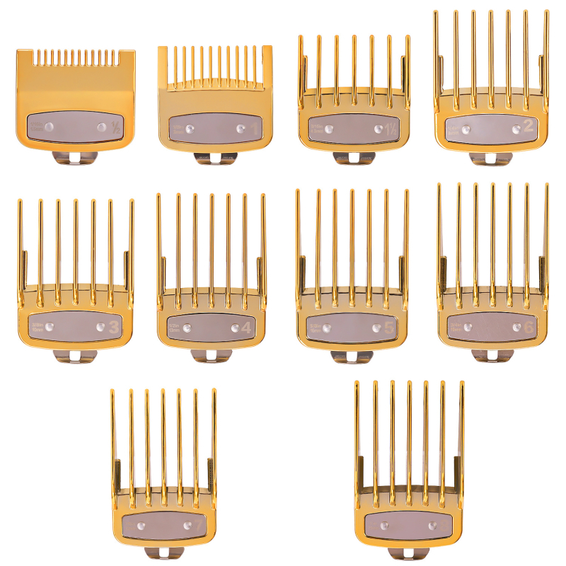 Naujas spalvingas tarpvalstybinis šukos kirpimo mašinėlės apkabos rinkinys plaukų kirpimo mašinėlės aliejaus galvutės padėties nustatymo šukos elektrinės kirpimo mašinėlės priedų rinkinys