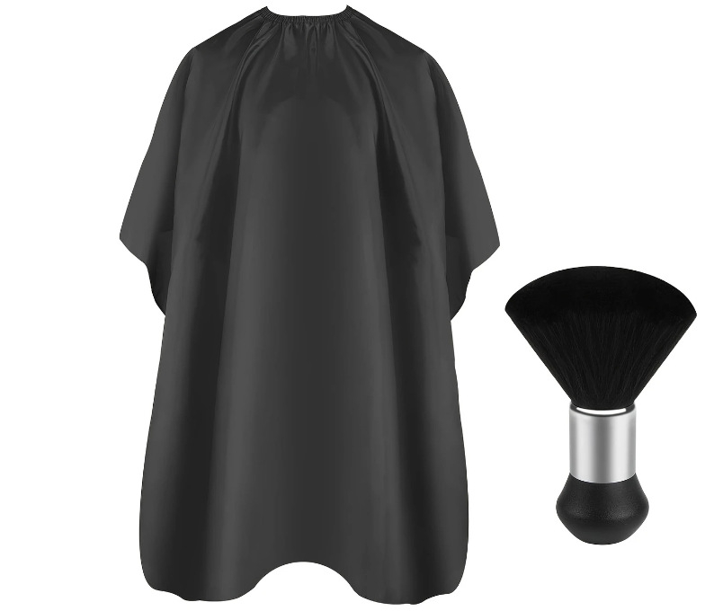 Avotu ražotāji atbalsta ārējās tirdzniecības poliestera tafta antistatisku frizētavas matu griešanas audumu frizētavai