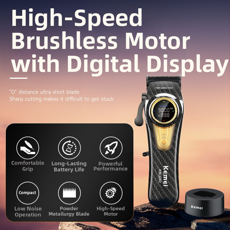 Електрическа машинка за подстригване KEMEI KM-2242, фризьорска, машинка за подстригване, машинка за бръснене