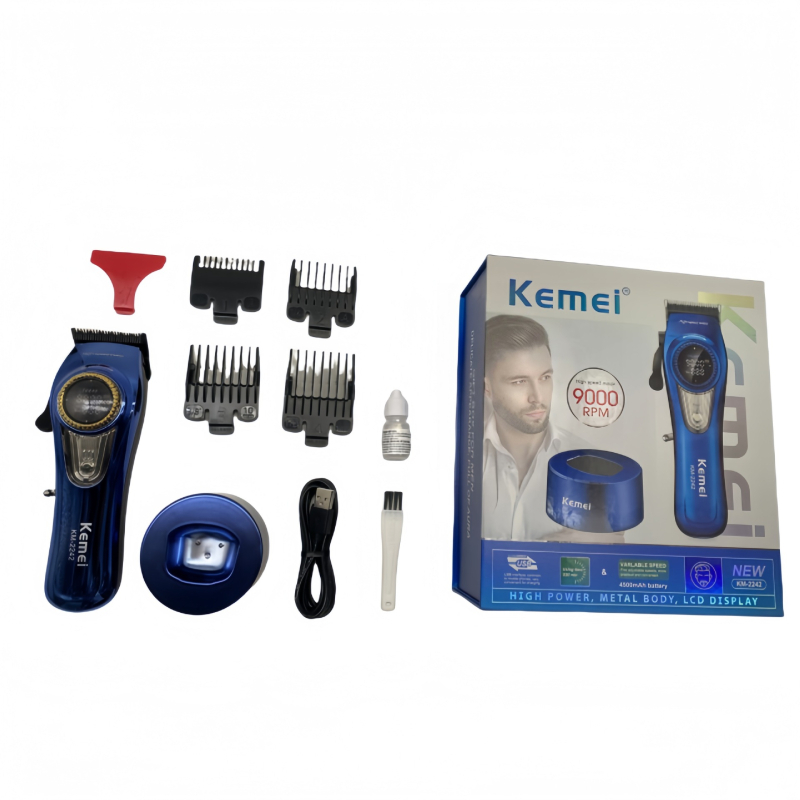 KEMEI KM-2242 elektriskā matu griezēja frizētavai, matu griezēja skūšanās matu griezēja